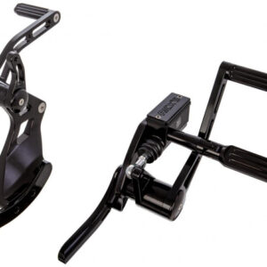Rick’s Motorcycles Forward Control Kit, Stock Length – AK4.7 Pegs, Black Anodized