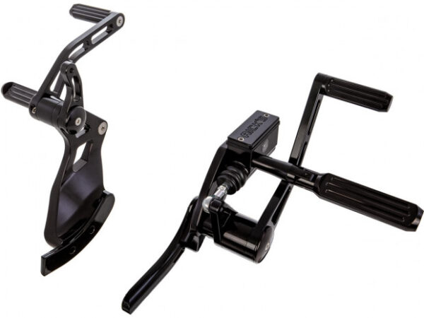 Rick’s Motorcycles Forward Control Kit, Stock Length – AK4.7 Pegs, Black Anodized