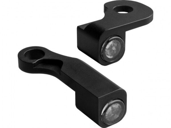 HeinzBikes NANO LED-vilkut / äärivalo – musta, savulinssi