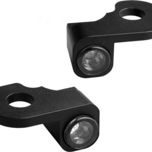 HeinzBikes NANO LED-suuntavalosarja / äärivalo – musta, savulinssi