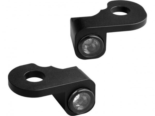 HeinzBikes NANO LED-suuntavalosarja / äärivalo – musta, savulinssi