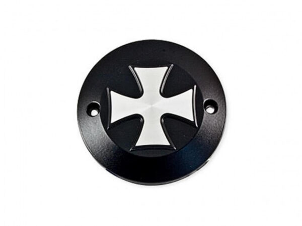 Hells Kitchen Choppers Point Cover Iron Cross – 2-pulttinen, musta satiini