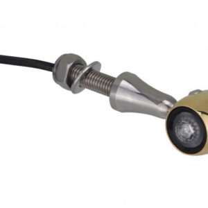 Hells Kitchen Choppers Retro LED-vilkut – kiillotettu messinki, kirkas linssi