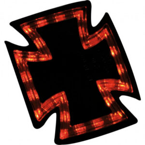 Highsider Gothic LED-takavalo – musta, kirkas linssi, E-hyväksytty