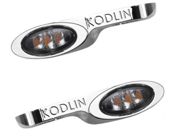 Kodlin Universal Elypse etusuuntavalot – kromi, savulinssi