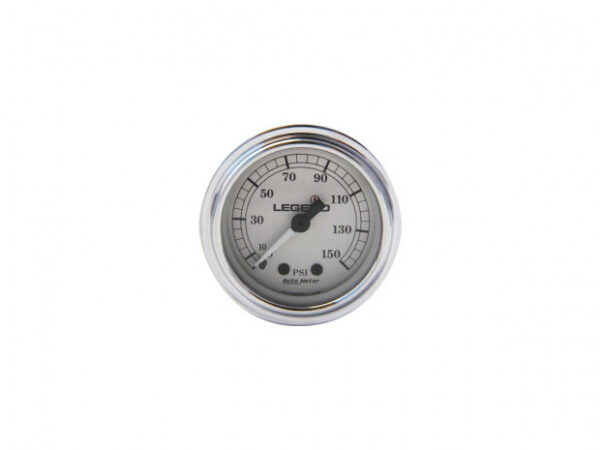 Legend Air Fairing Mounted PSI Gauge – valkotaustainen ilmapainemittari