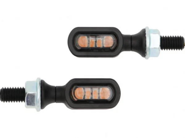Thunderbike LED-suuntavalot – musta, savulinssi