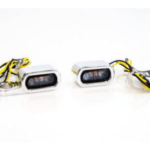 Thunderbike Stripe LED-vilkkusarja – kiillotettu alumiini, savulinssi