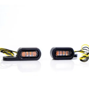 Thunderbike Stripe LED-vilkkusarja – musta, savulinssi